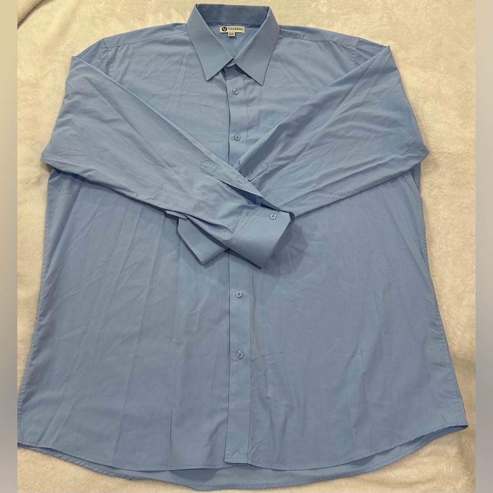 Classic Blue Dress Shirt for Men